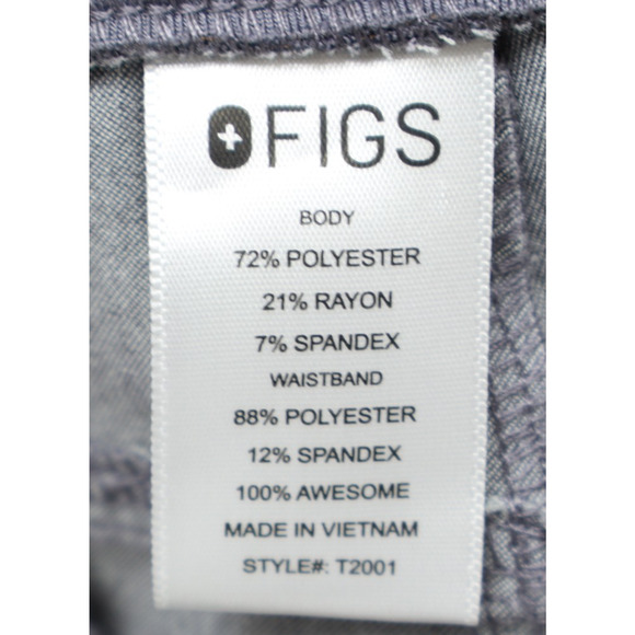 Mens Figs Scrub Pants Axim Cargo Scrub Gray Size M Style T2001 - Picture 6 of 8